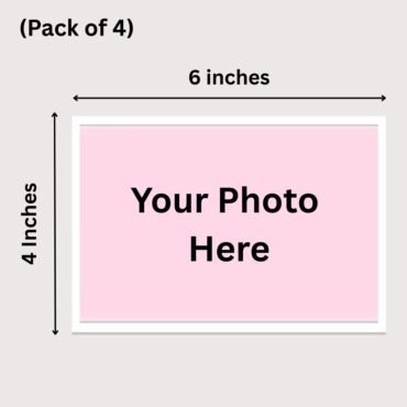 Custom Photo Printing Pakistan/ Personalized Photo Gifts Online (Pack of 4)