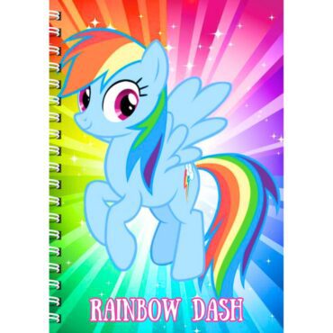 Rainbow Dash Diary Notebook- My Little Pony Diary Journal Planner (A5)