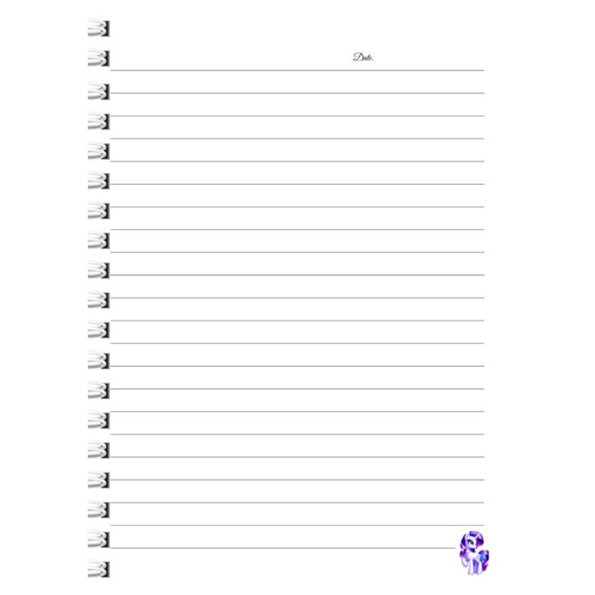 Rarity Diary Notebook- My Little Pony Notebook Diary Journal (A5)