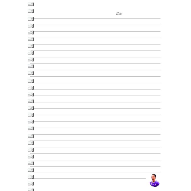 Ronaldo Collage Register -Football Hero CR7 Student Notebook Register (A4)