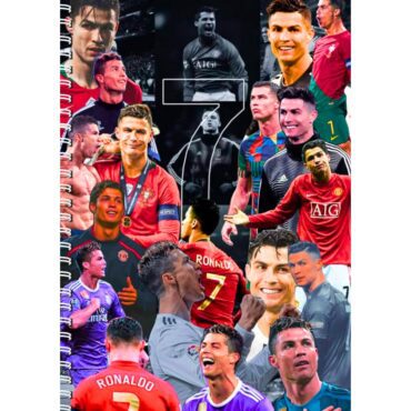 Ronaldo Collage Register -Football Hero CR7 Student Notebook Register (A4)