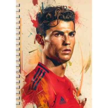 Ronaldo Diary Football Player Sports Star Notebook (A5)