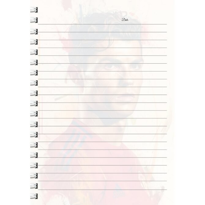Ronaldo Diary Football Player Sports Star Notebook (A5)