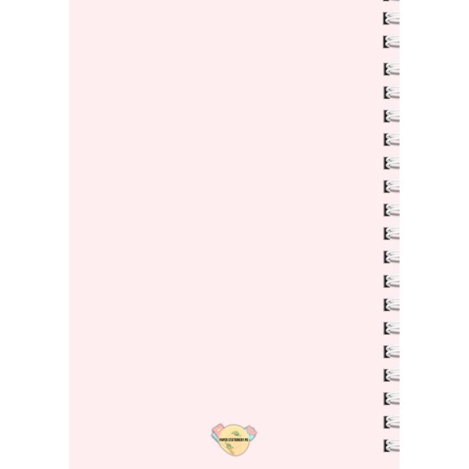 Customized Name Notebook Diary - with Pink Flowers (A5)