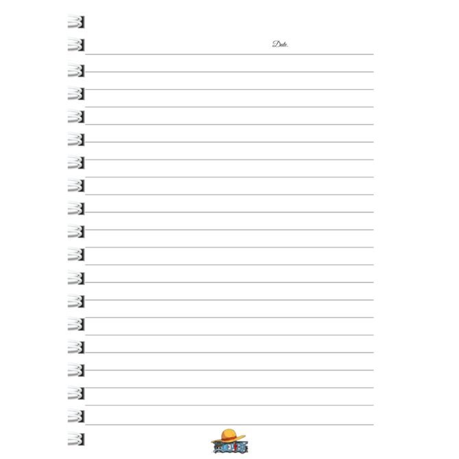 One Piece Anime Diary - Straw Hat Pirates Notebook Journal (A5)