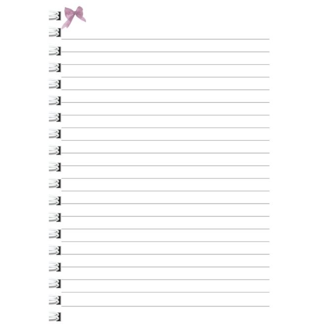 Purple Bow Pattern Diary Notebook (A5)