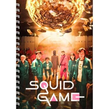 Squid Game Diary Notebook/Seong Gi-hun (Player 456), Kang Sae-byeok (Player 067), Cho Sang-woo (Player 218), Abdul Ali (Player 199), Oh Il-nam (Player 001), Front Man Notebook (A5)