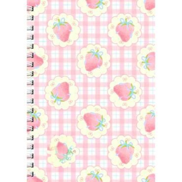 Strawberry Pattern Diary Notebook (A5)