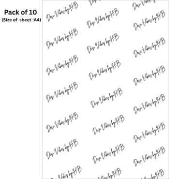 Custom Business Packaging Paper A4 | Corporate Logo Wrapping Sheets | Pakistan B2B Printing