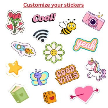 Customized Stickers (small)- any shape or size