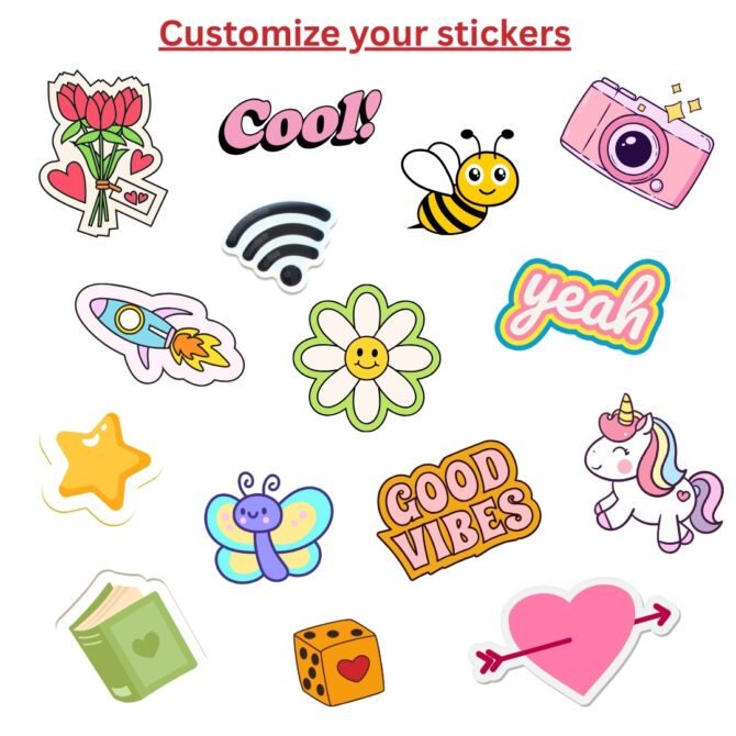 Customized Stickers (small)- any shape or size