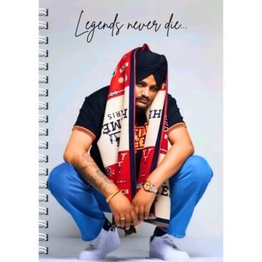 Sidhu Moose Wala Notebook -Legends Never Die Diary (A5)