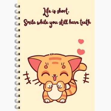 Adorable Happy Kitten Journal- cute Kawaii kitten Notebook (A5)
