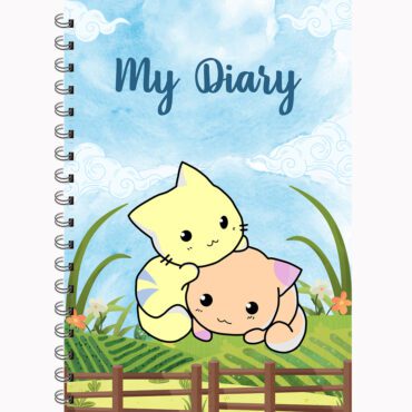 Cute Cats Diary - Kawaii Kitten Friends Notebook Journal for Kids, Teens & Cat Lovers-(A5)