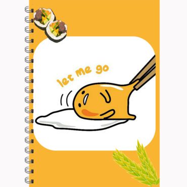 Cute Gudetama Journal Notebook -Funny Runny Egg Diary (A5)
