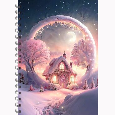 Aesthetic Winter Wonderland A5 Spiral Diary - Dreamy Pastel Spiral Journal & Planner (A5)