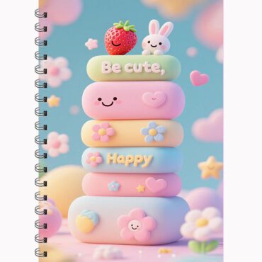 Kawaii Pastel 3D Notebook-A5| Free Delivery Pakistan