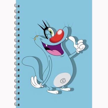 Oggy and the Cockroaches Notebook Diary A5 Pakistan | Oggy Notebook Diary Journal A5 — Classic Oggy Happy Dancing Pose Hard Cover Spiral Notebook Diary Journal for Kids Boys Girls Oggy Fans Pakistan| FREE DELIVERY PAKISTAN