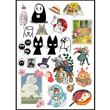 Studio Ghibli Sticker Pack| Free Delivery Pakistan