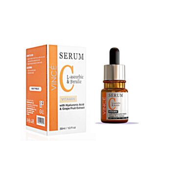 Vince Vitamin C Serum Pakistan | Vince Vitamin C L-Ascorbic Ferulic Acid Hyaluronic Acid Grapefruit Extract Brightening Anti-Aging Face Serum 30ml — Best Price FREE DELIVERY Pakistan