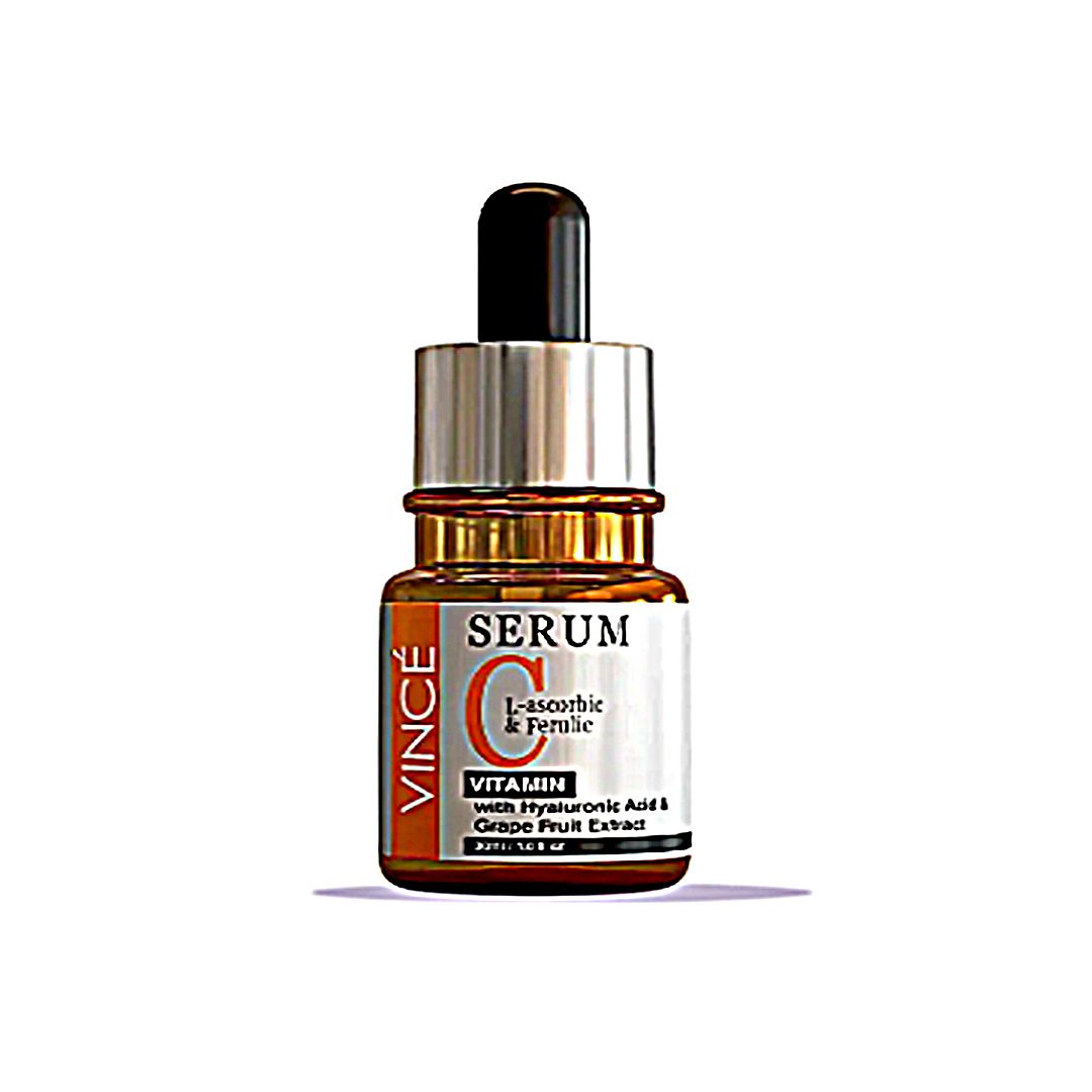 Vince Vitamin C Serum Pakistan | Vince Vitamin C L-Ascorbic Ferulic Acid Hyaluronic Acid Grapefruit Extract Brightening Anti-Aging Face Serum 30ml — Best Price FREE DELIVERY Pakistan