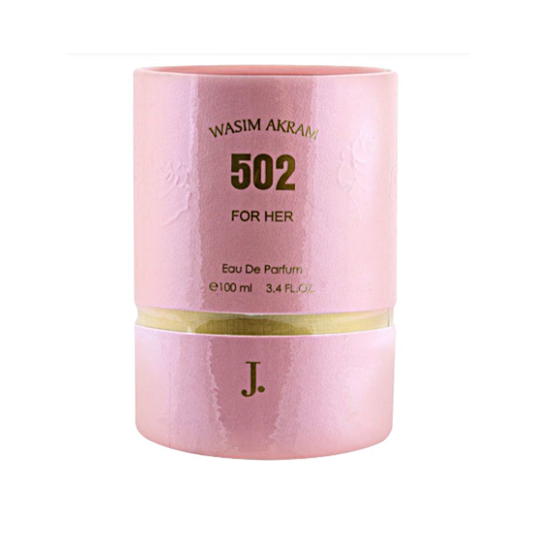 Wasim Akram 502 For Her Perfume Pakistan | J. Junaid Jamshed Wasim Akram 502 For Her EDP 100ml — Floral Fruity Eau de Parfum — Mandarin Jasmine Rose Vanilla Sandalwood — Best Price FREE DELIVERY Pakistan